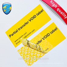 Best price of Silver VOID Sticker with certificate